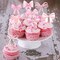 Pink Bow Cupcake Toppers, Pink Bow Coquette Birthday Cake Decorations for Birthday Baby Shower Pink Bow Theme Party Decor (36)